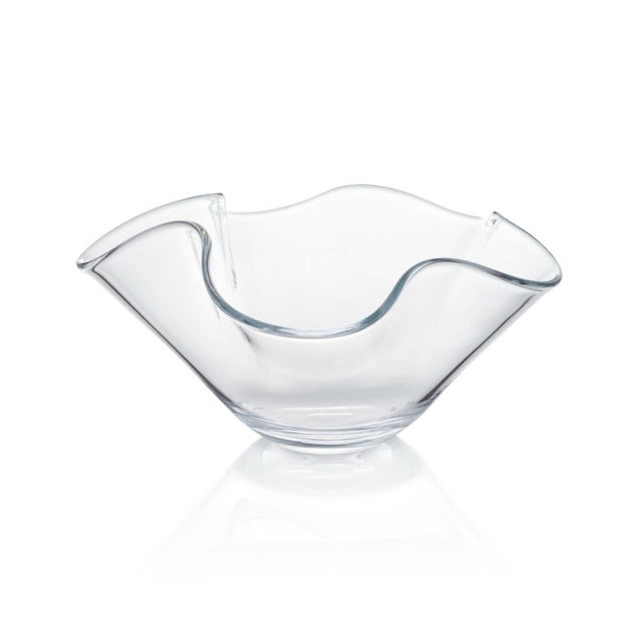 Mila Clear Glass Ruffle 11" Small Bowl