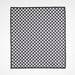 Modern Check Black Recycled Dish Towel, Set of 2