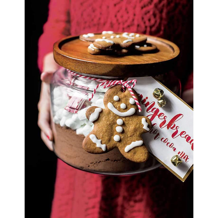 Montana 48 oz. Small Acacia and Glass Jar - Crate and Barrel Philippines