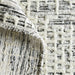 Montauban Wool-Blend Grid White Area Rug 8'x10'