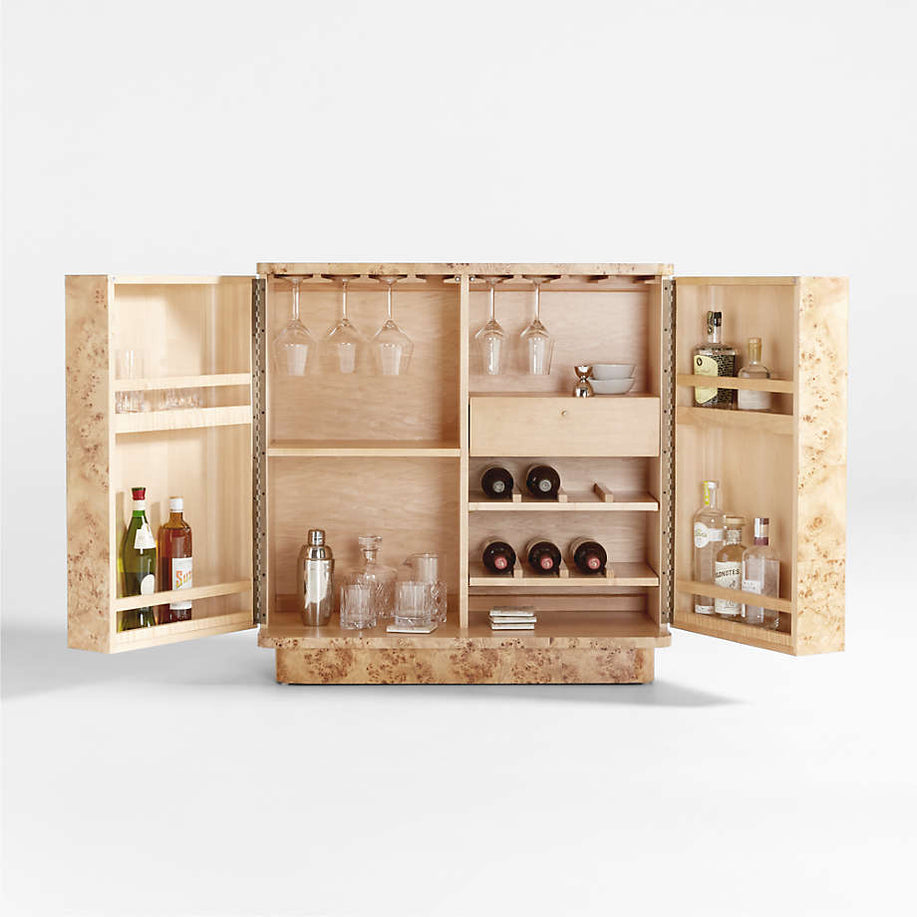 Mota Burl Wood Bar Crate and Barrel Philippines