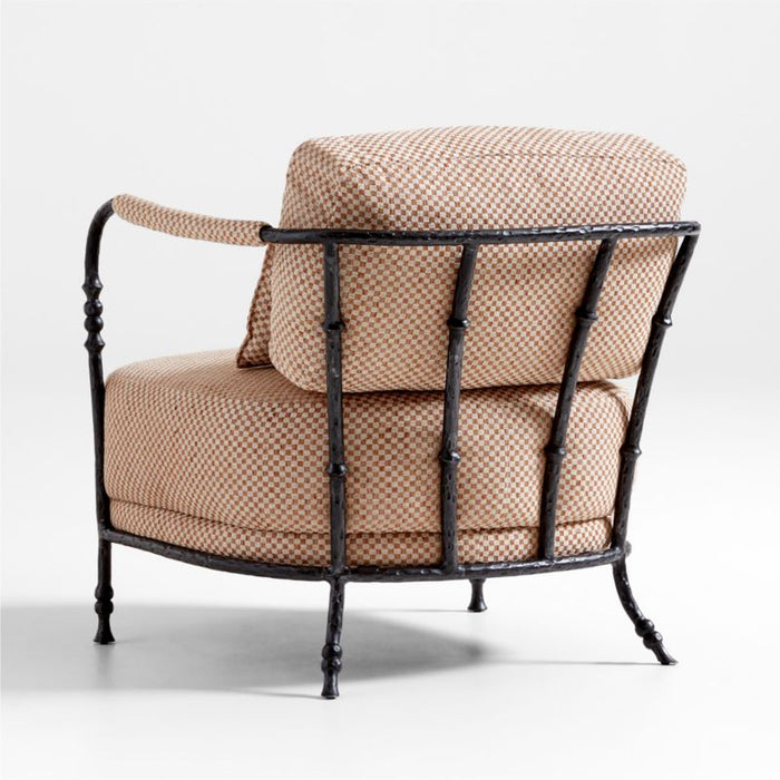 Muirfield Sculptural Metal Accent Chair by Jake Arnold