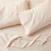 Natural Hemp Fiber Elegant Pink Full Bed Sheet Set