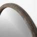 Natia Ebonized Oak Round Wall Mirror