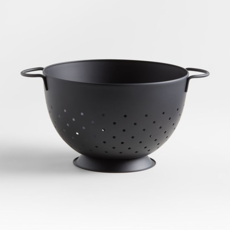 Nera Matte Black Colander Crate and Barrel Philippines