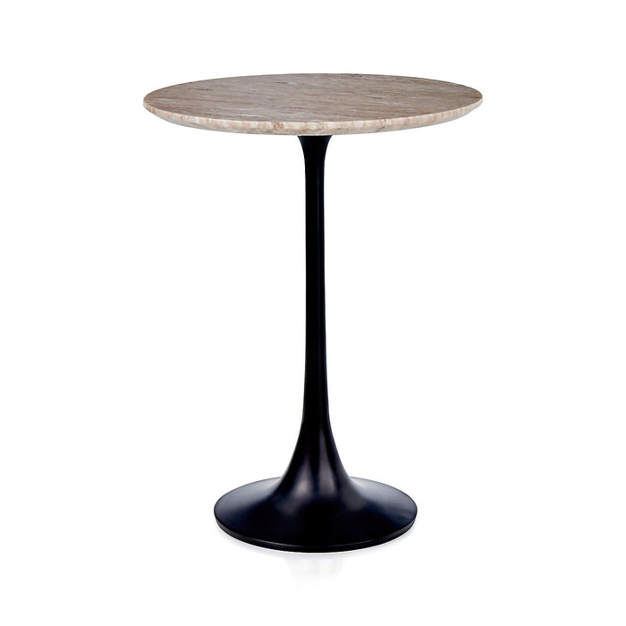 Nero Brown Marble Accent Table