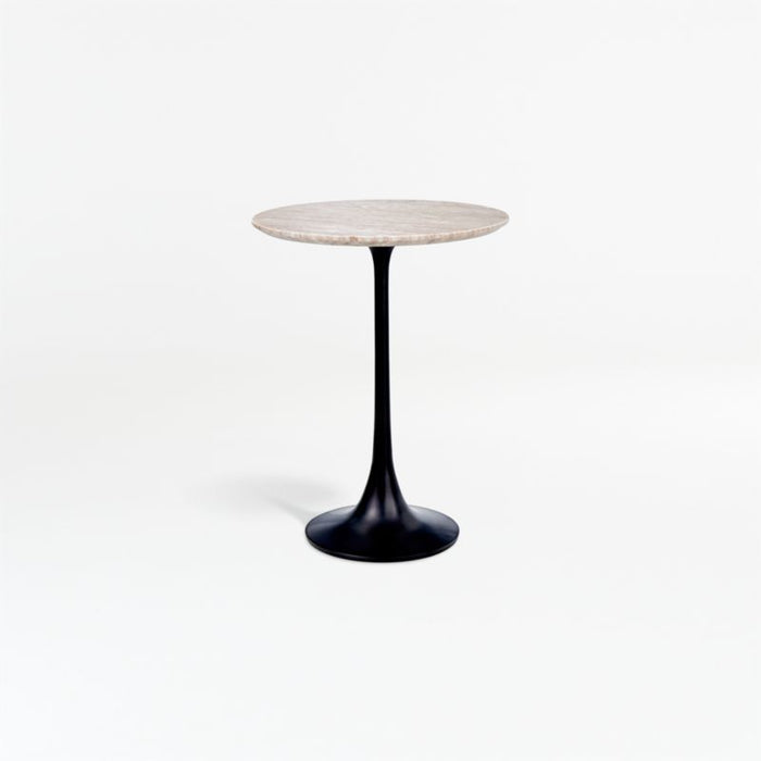 Nero Brown Marble Accent Table - Crate and Barrel Philippines