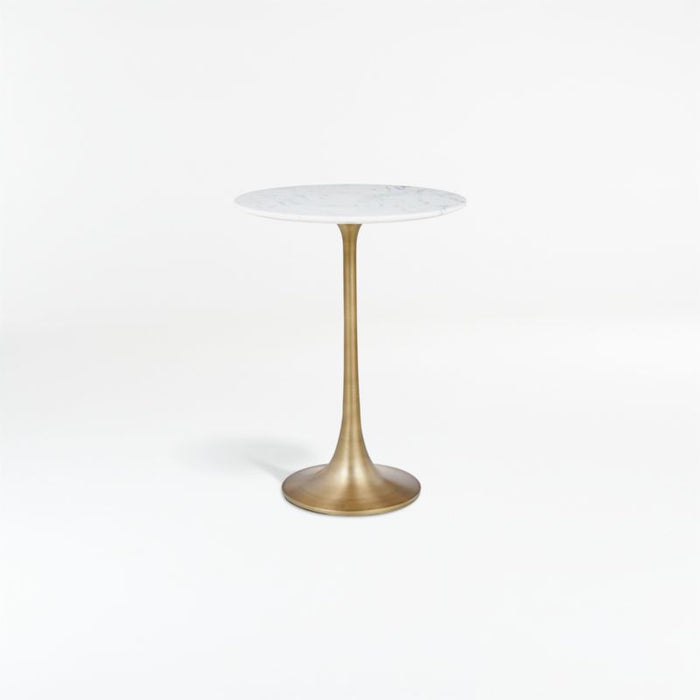 Nero White Marble Accent Table - Crate and Barrel Philippines