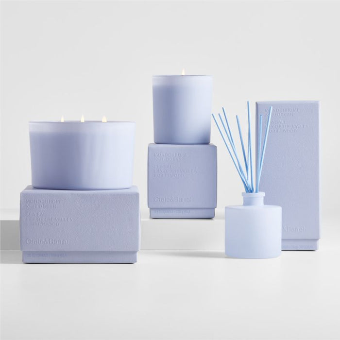 Monochrome No. 10 Ocean 3-Wick Candle - Sea Salt, Lily of the Valley and Driftwood