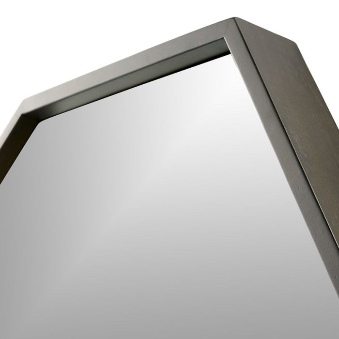 Octagon Wall Mirror Grey