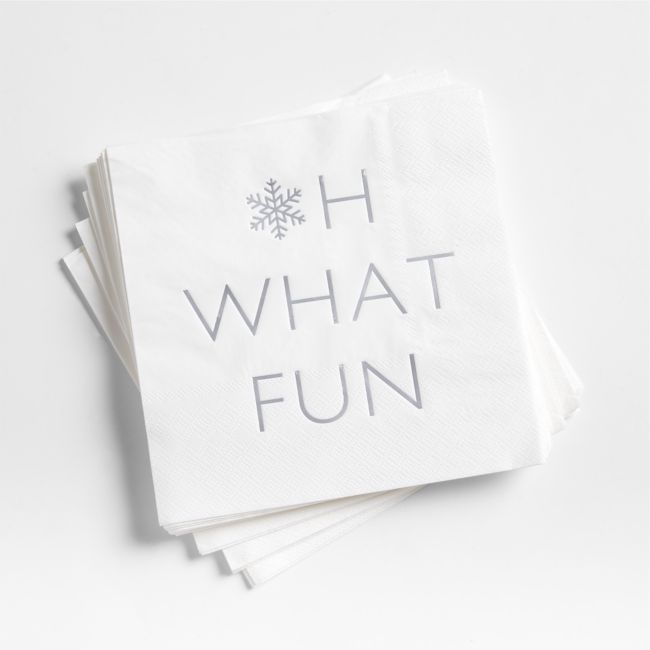 Oh What Fun Paper Lunch Napkins, Set of 20