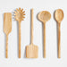 Crate & Barrel Olivewood Solid Turner