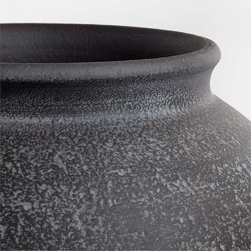 Ophelia Matte Large Black Vase  17"