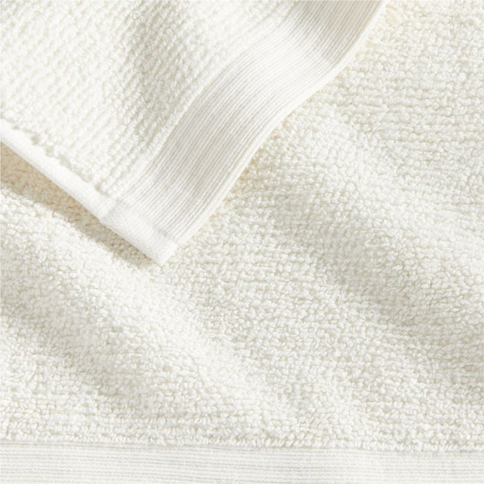 Antimicrobial Woolen Ivory Organic Cotton Washcloth