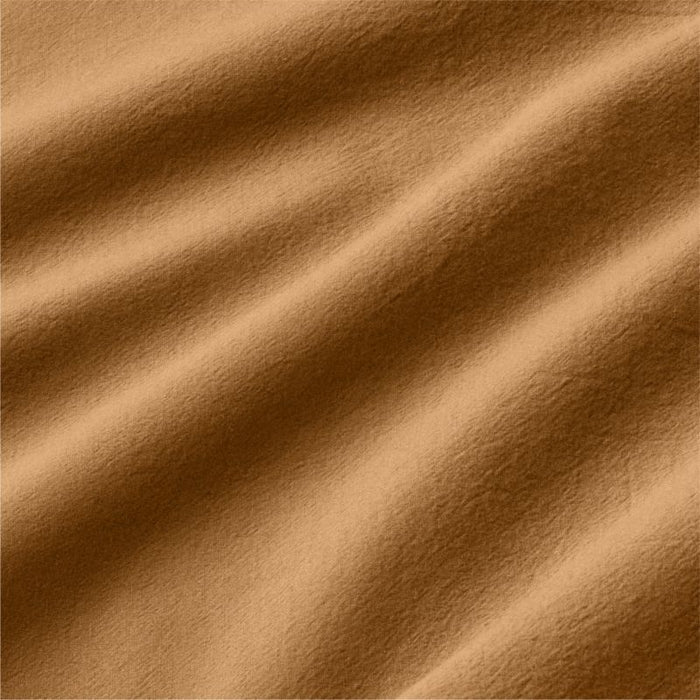 Organic Cotton Brulee Brown Eyelash Fringe King Duvet Cover