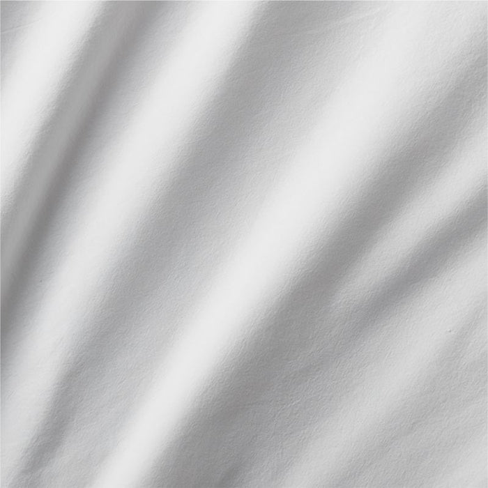 Favorite Washed Organic Cotton White Standard Pillowcases, Set of 2