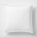 Organic Cotton White Eyelash Fringe Euro Sham
