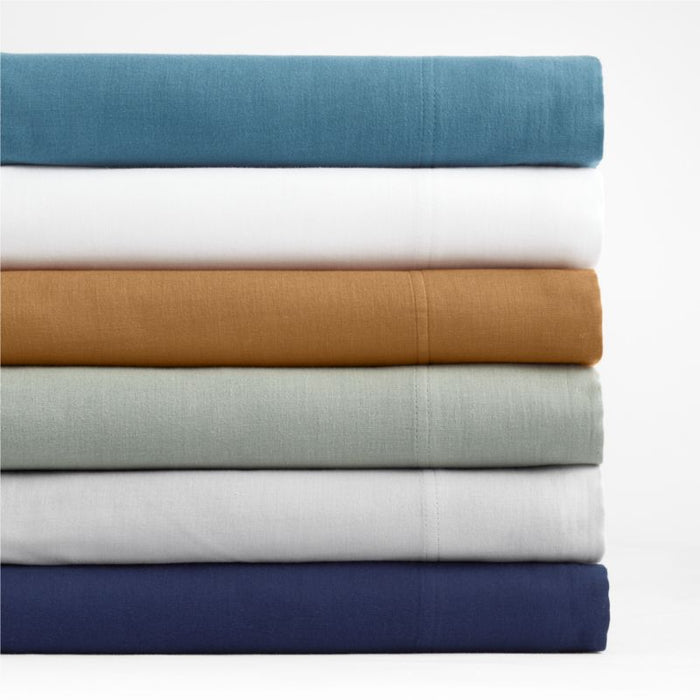 Organic Double Weave Brulee Brown Full/Queen Sheet Set