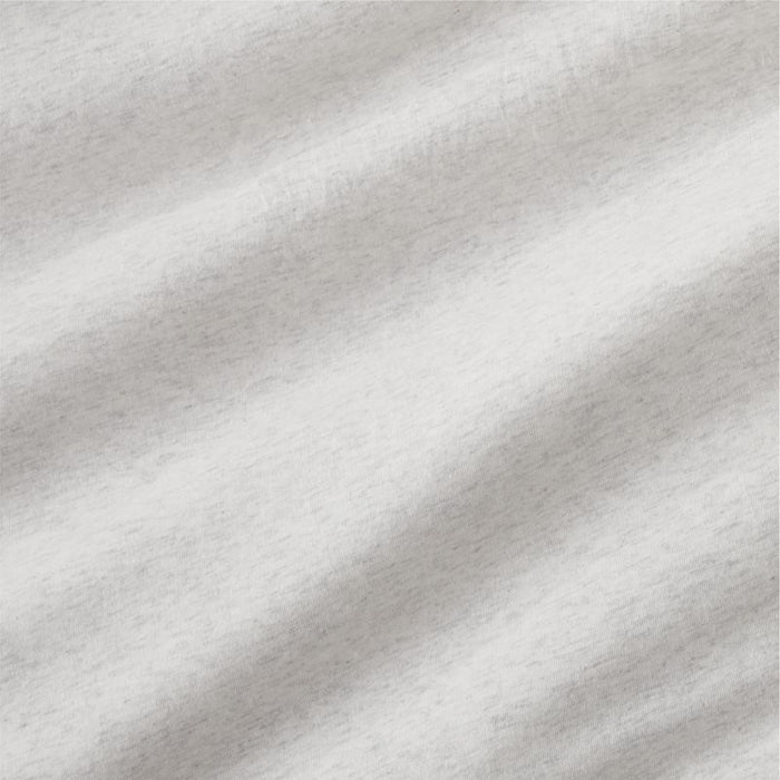 Cozysoft Organic Cotton Jersey Heathered Ivory King Pillowcases, Set of 2