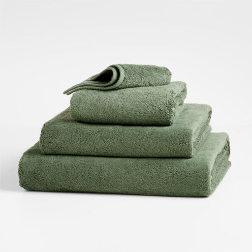Quick-Dry Duck Green Organic Cotton Hand Towel