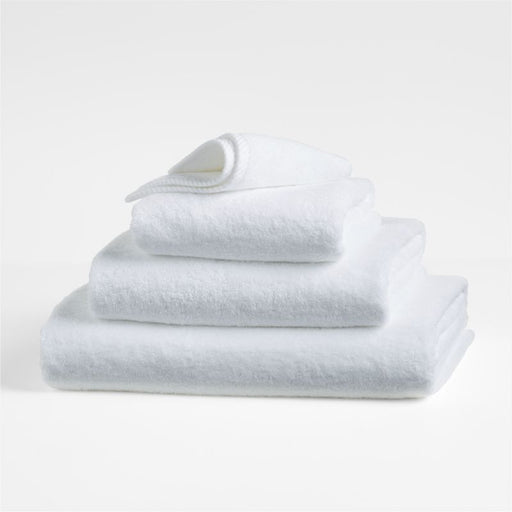 Quick-Dry White Organic Cotton Bath Towel