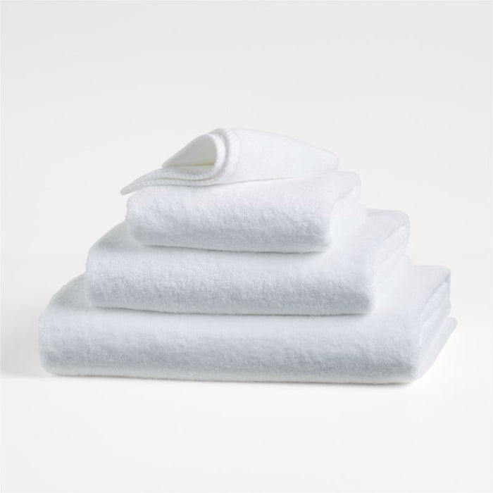 Quick-Dry White Organic Cotton Bath Towel