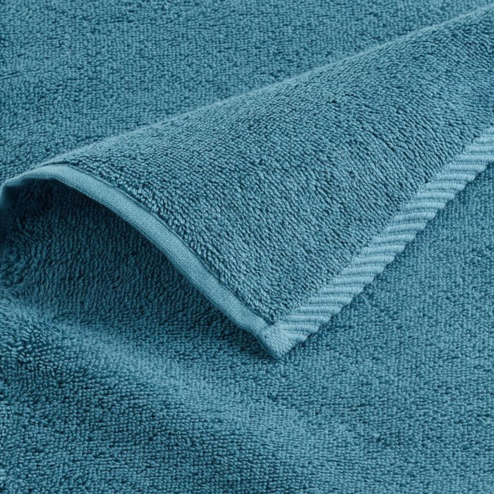 Quick-Dry Teal Organic Cotton Hand Towel