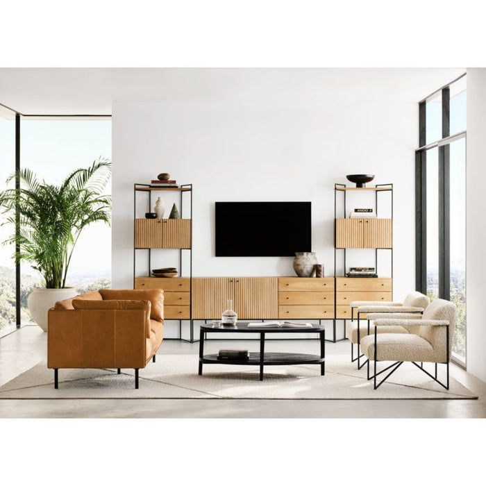 Red Marble Decorative Cylinder Sculpture