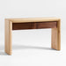 Pace Oak Wood Console Table with Drawers