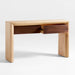 Pace Oak Wood Console Table with Drawers