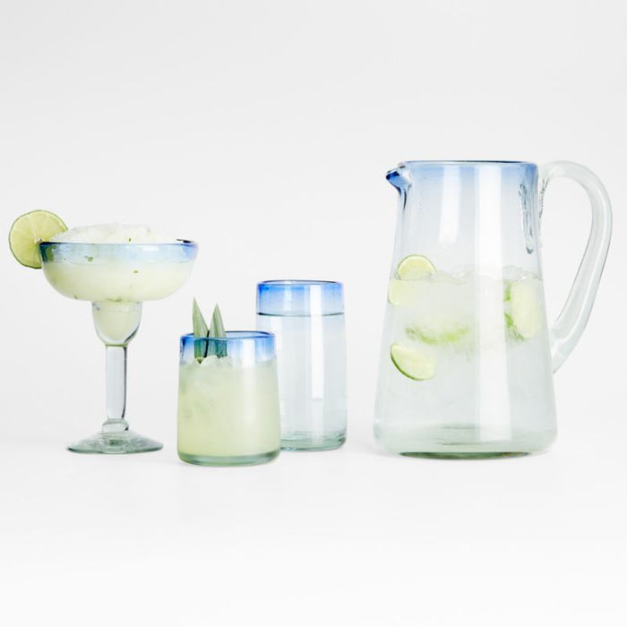 Pacifico Blue Rim Highball Glass