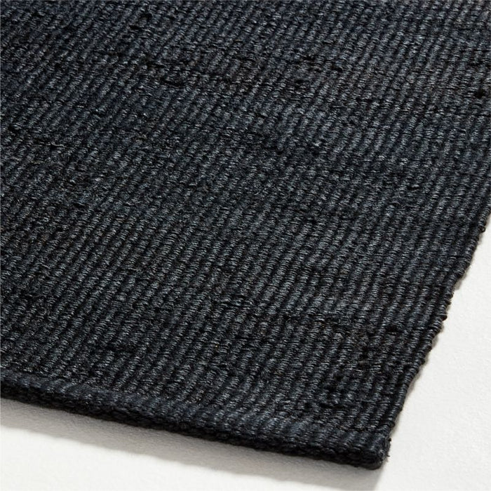 Palermo Flatweave Black Area Rug 6'x9'