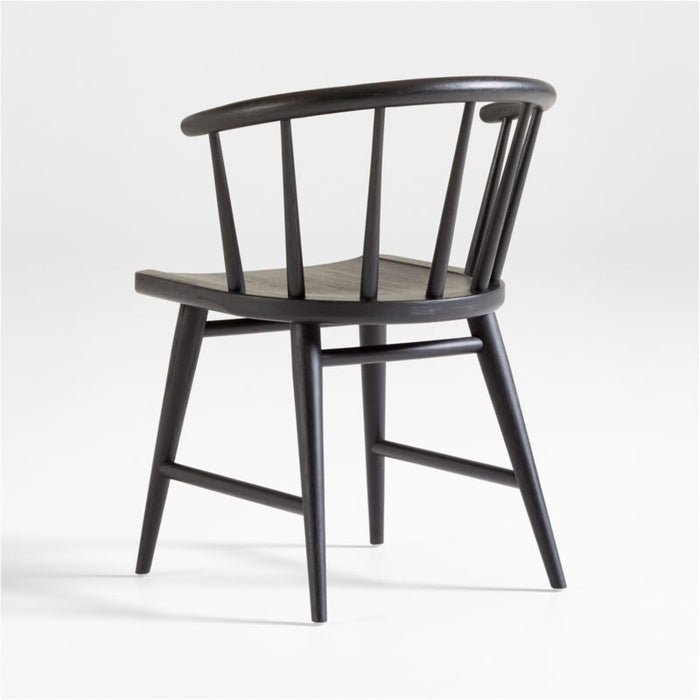 Pali Black Hardwood Dining Chair