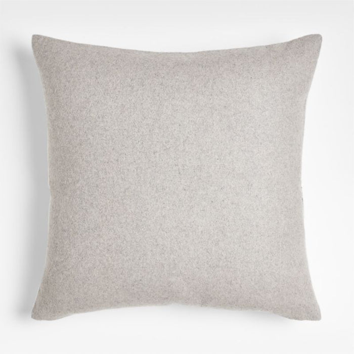 Penguin Portrait 23" White Wool Pillow Cover