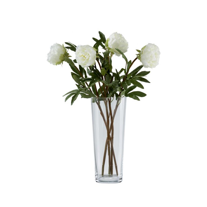 Artificial White Peony Flower Stem