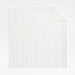 Organic Percale Cotton Striped Brulee Brown Full/Queen Duvet Cover