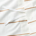 Organic Percale Cotton Striped Brulee Brown Full/Queen Duvet Cover