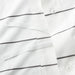 Organic Percale Cotton Striped Pewter Grey King Duvet Cover
