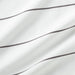 Organic Percale Cotton Striped Pewter Grey King Duvet Cover
