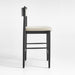 Petrie Charcoal Ebonized Ash Upholstered Counter Stool