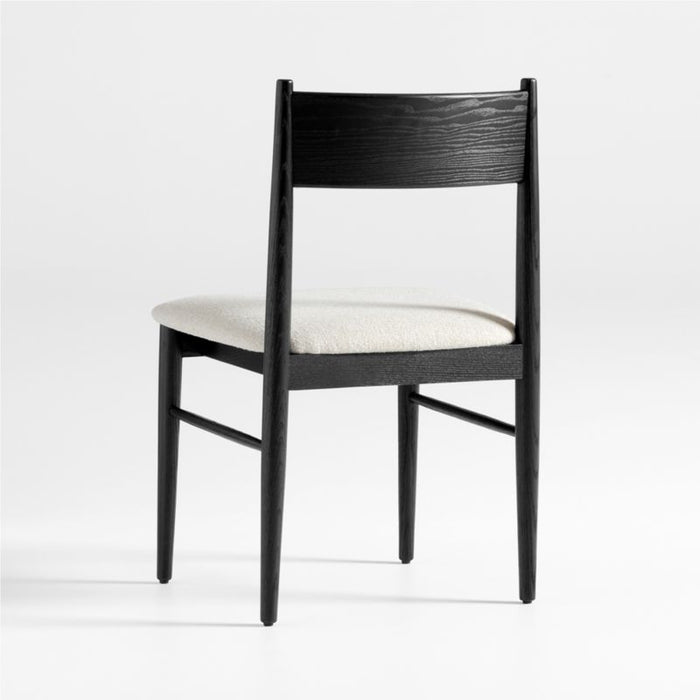 Petrie Charcoal Ebonized Ash Upholstered Dining Chair