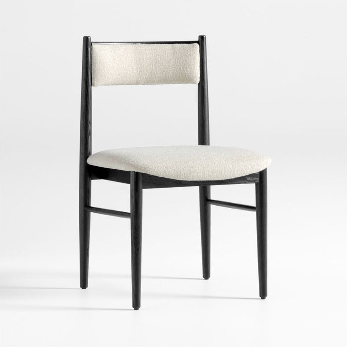 Petrie Charcoal Ebonized Ash Upholstered Dining Chair