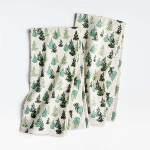 Pine Trees Dish Towels, Set of 2