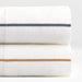 Organic Percale Cotton Striped Pewter Grey Standard Pillowcases, Set of 2