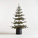 Faux Pine Pre-Lit LED Christmas Tree with White Lights 6'
