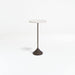 Prost Tall Brass and Marble Drink Table