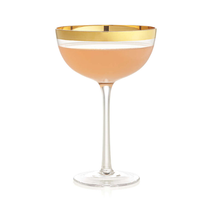 Pryce Gold Coupe Glass