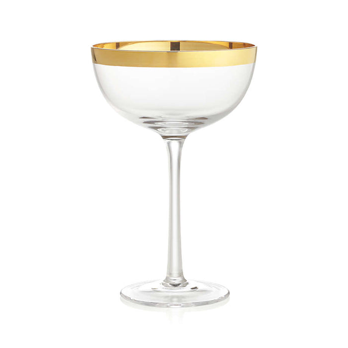 Pryce Gold Coupe Glass