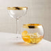 Pryce Gold Rocks Glass