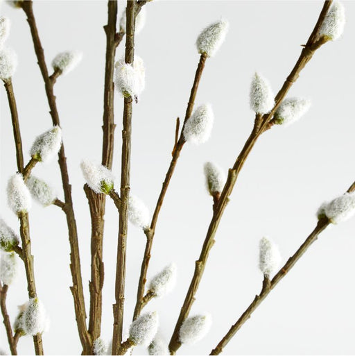 Faux Pussy Willow Spray